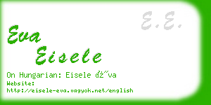 eva eisele business card